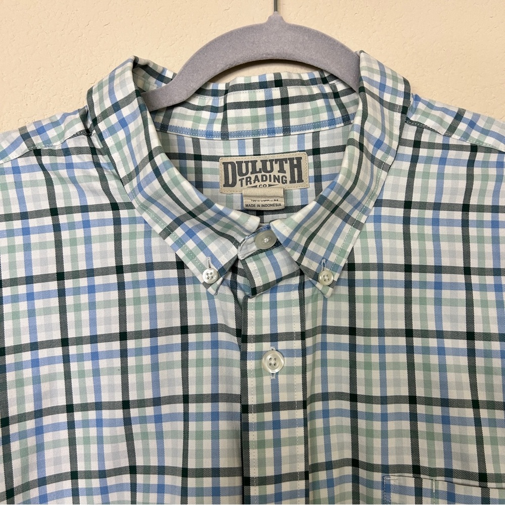 Duluth Trading long sleeve plaid button down size 2XL/Tall - Picture 3 of 7